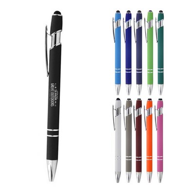 Rubberized Touch Metal Ballpoint Pen