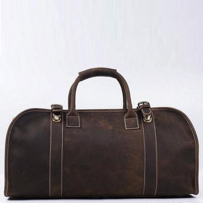 The Erlend Vintage Leather Weekender Duffle Bag (19.7"x10"x9")
