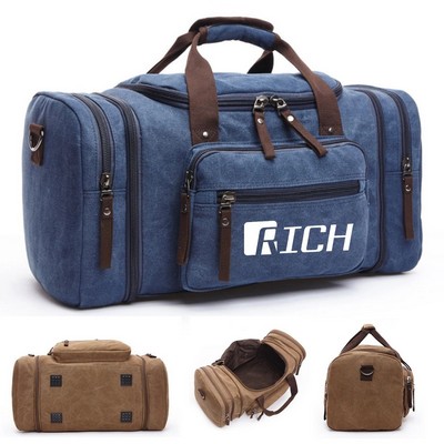 Large Capacity Canvas Duffle Bag